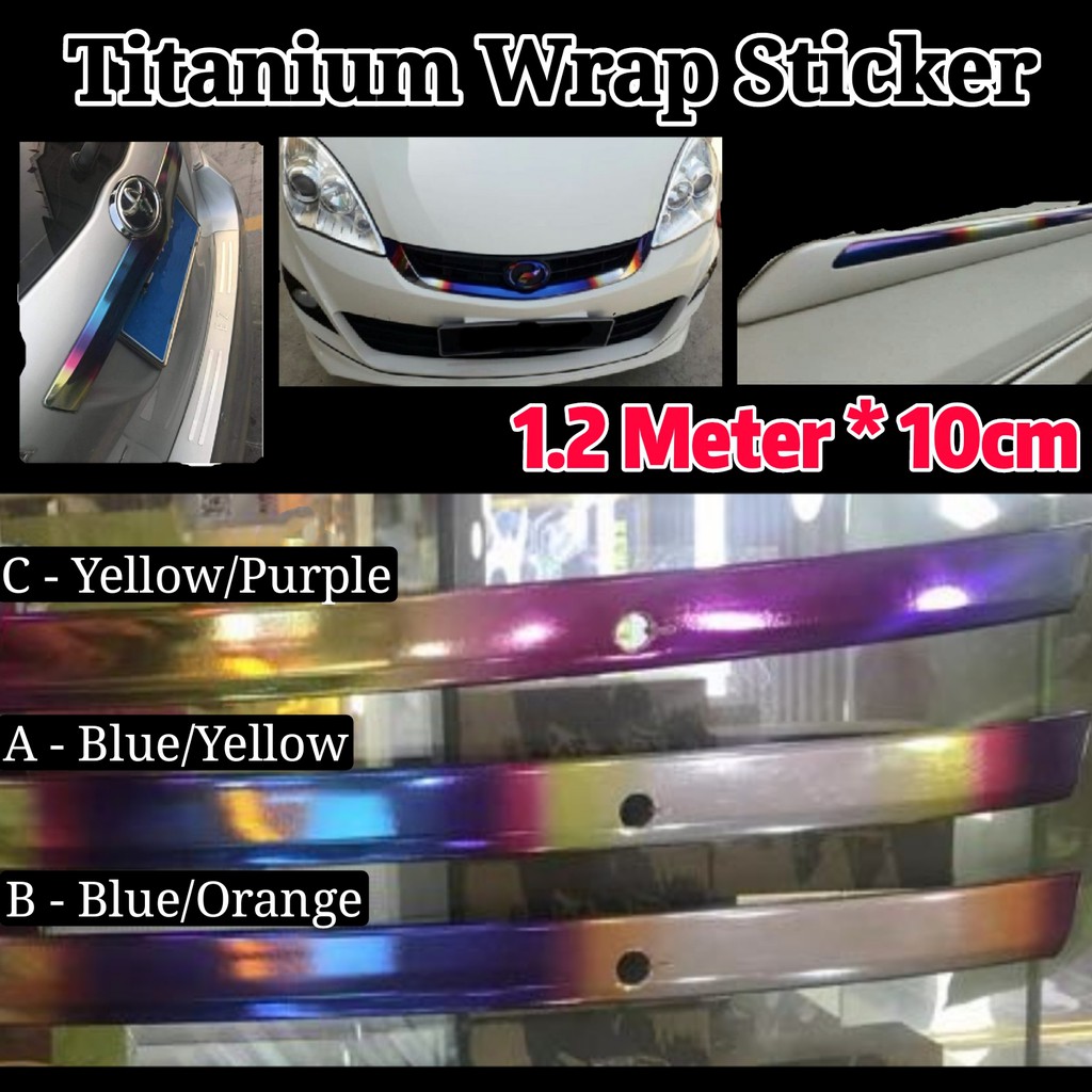 sticker chrome kereta