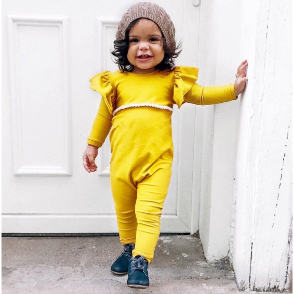 yellow romper outfit