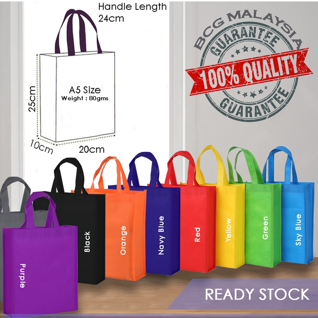 non woven bag size