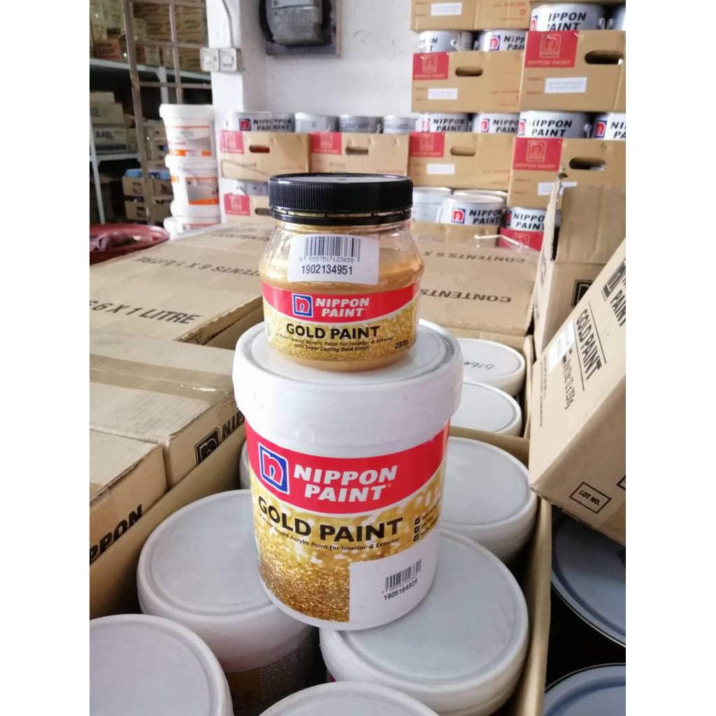 NIPPON Gold Paint Acrylic Paint Water Based Interior & Exterior (wood