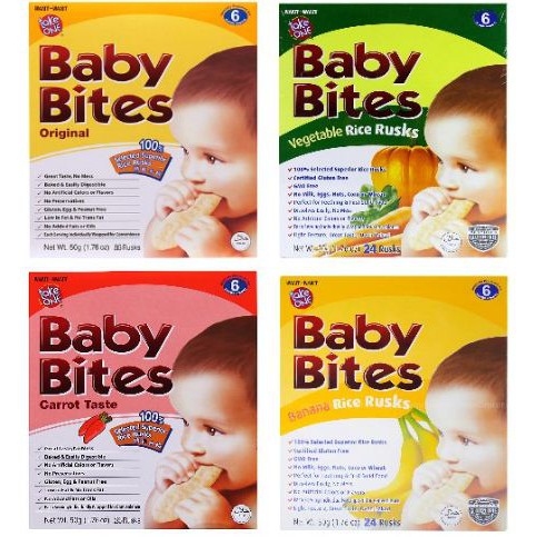 baby bites rice rusks