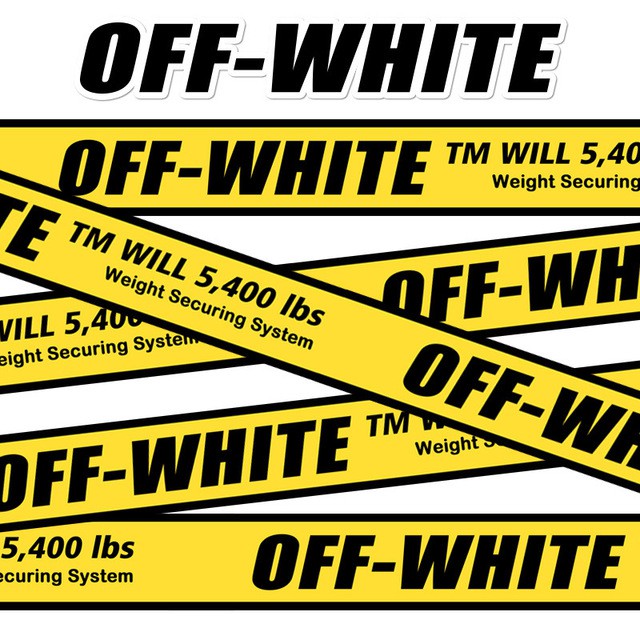 Off White Ow Yellow Barricade Caution Tape Suitcase Stickers Tm Will 5400 Lbs Weight Securing System Shopee Malaysia