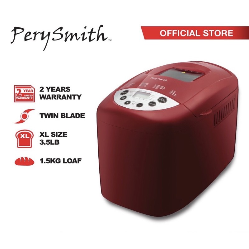 PerySmith 3.5LB Bread Maker [XL Size] Ecohealth Series PS3500