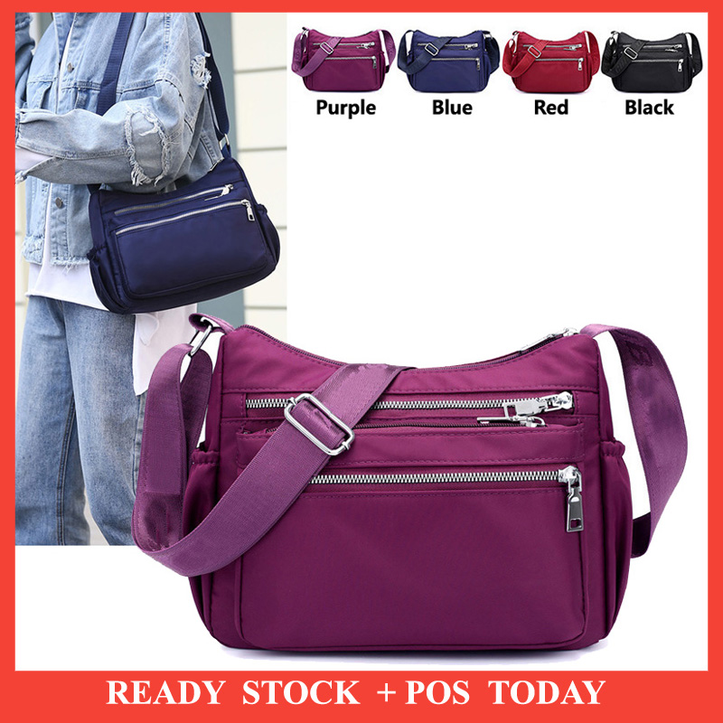 ladies nylon shoulder bags