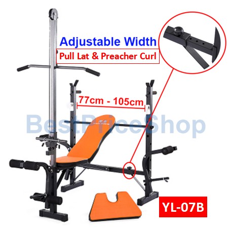 Bps Yl 07 Adjustable Width Multifunction Gym Ab Fitness Sit Up