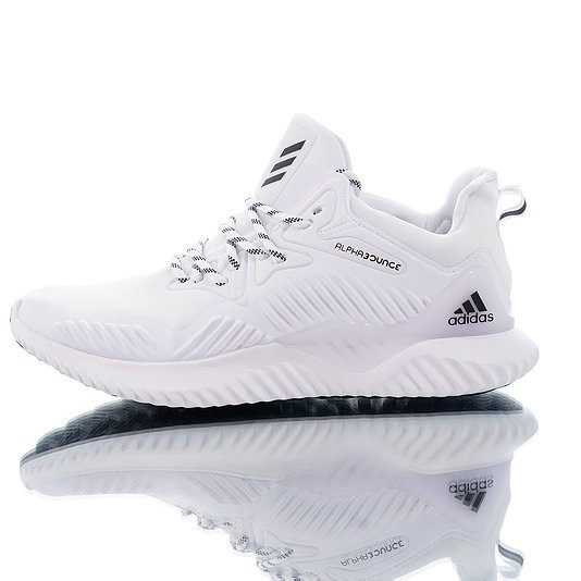 adidas alphabounce white and black