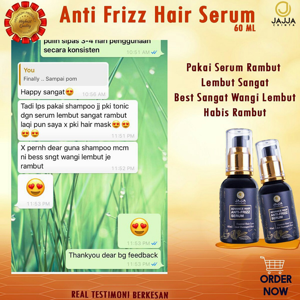 Anti Frizz Hair Serum  Shopee Malaysia