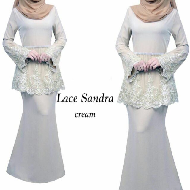 baju kurung lace plus size