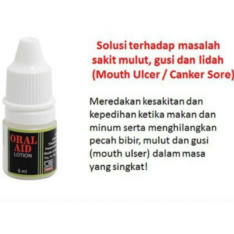 Oral Aid Lotion 6ml For Ulcer