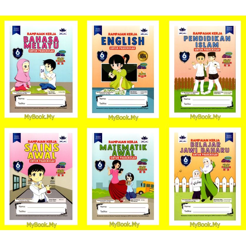 MyB Buku : Latihan & Aktiviti Prasekolah - Untuk Pelajar Umur 6 