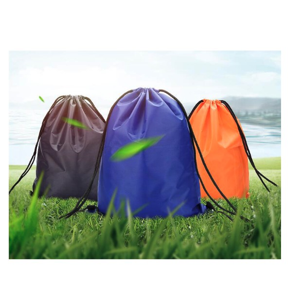 Polyester Nylon Pack Drawstring Storage Bag Hiking Cycling Backpack Sports Backpack Leisure Bag