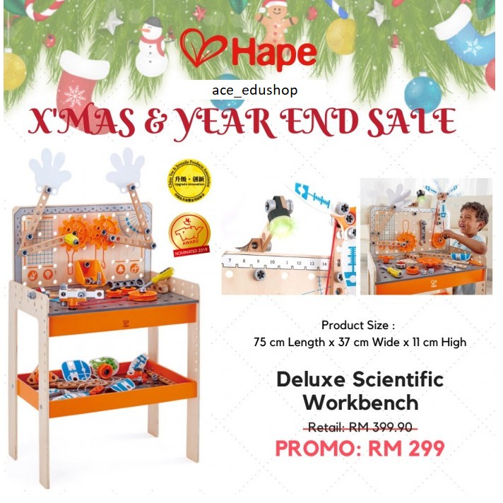 hape deluxe scientific workbench