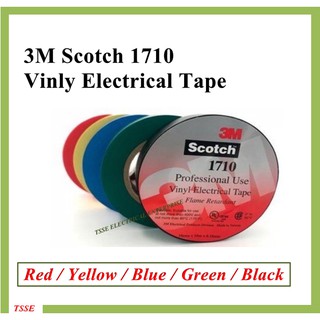 3M Scotch 1710 Vinyl Electrical Tape/ PVC Tape/ Insulation Tape/ Wire ...