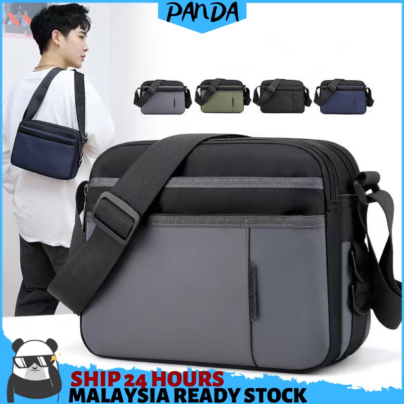 B121 PandaShop Quality Casual Man Men Sling Bag Messenger Bag Crossbody Bag Shoulder Bag Beg Sandang Beg Silang Lelaki