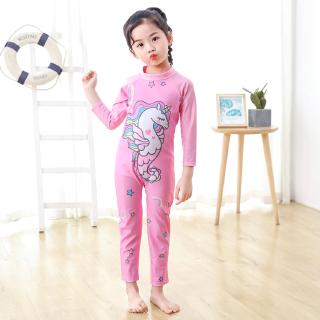 Kids Cute Unicorn Swimming Suit Kids Long Swimisut Kids Cute Unicorn Swimming Suit Kids Long Swimisut