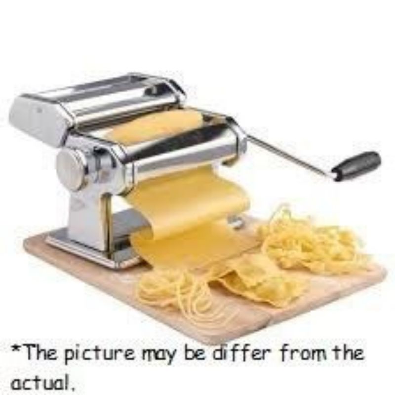 WStainless Steel Pasta Making Machine  dough Manual Noodle Maker Spaghetti Noodle machine mesin mee karipuff