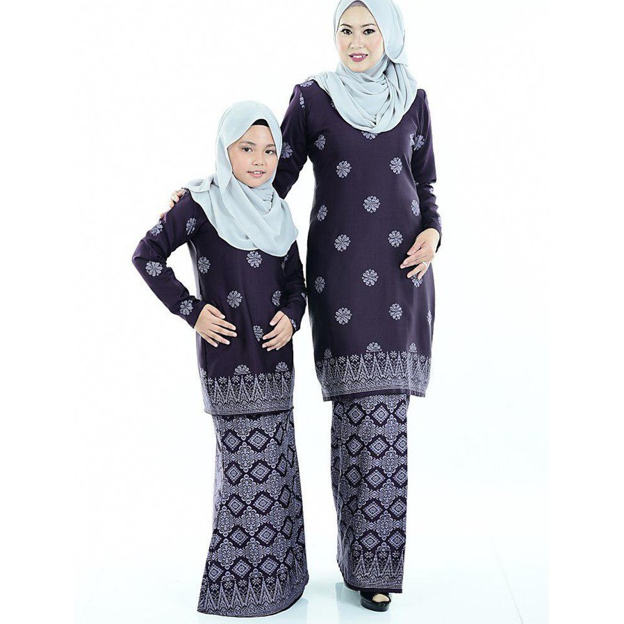  SZ 36 56 Sedondon Mak Anak  Baju  Raya Kurung  Corak Songket 