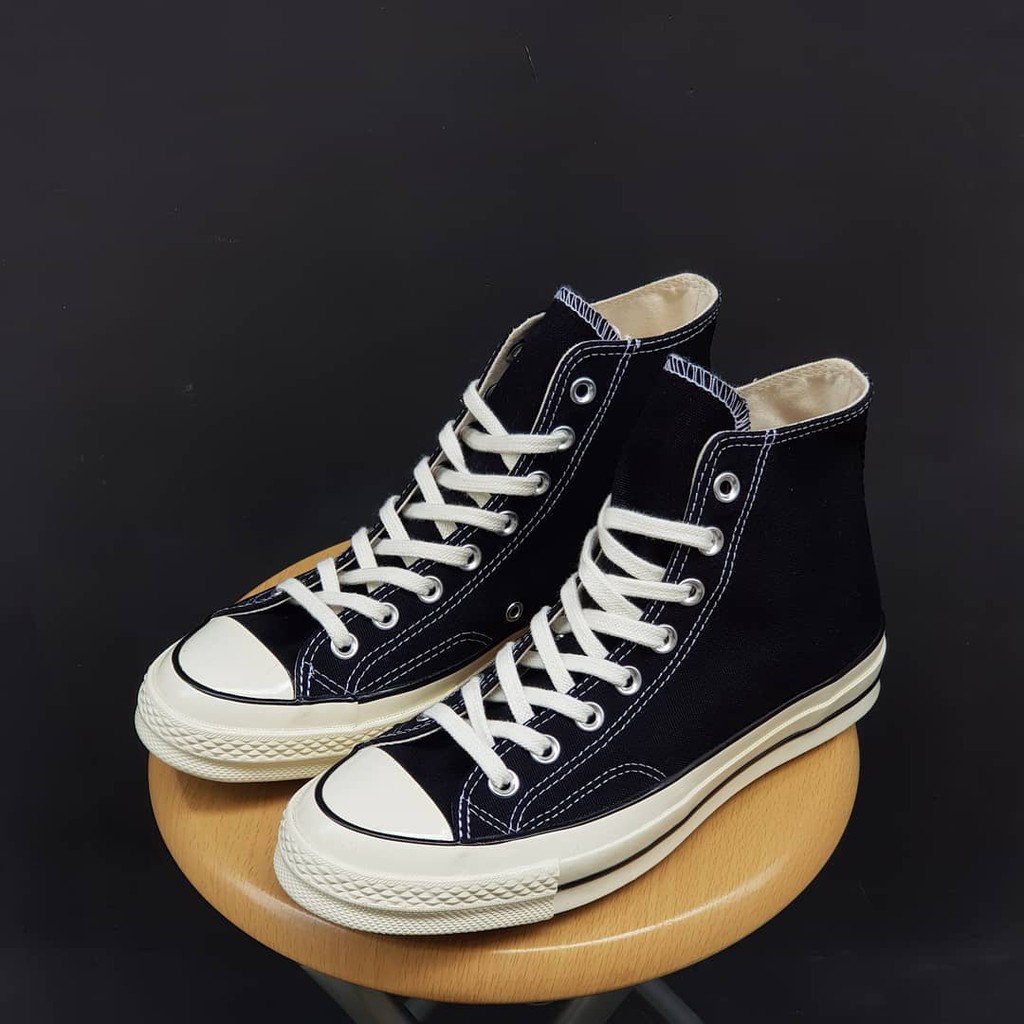 converse 70s hi black white