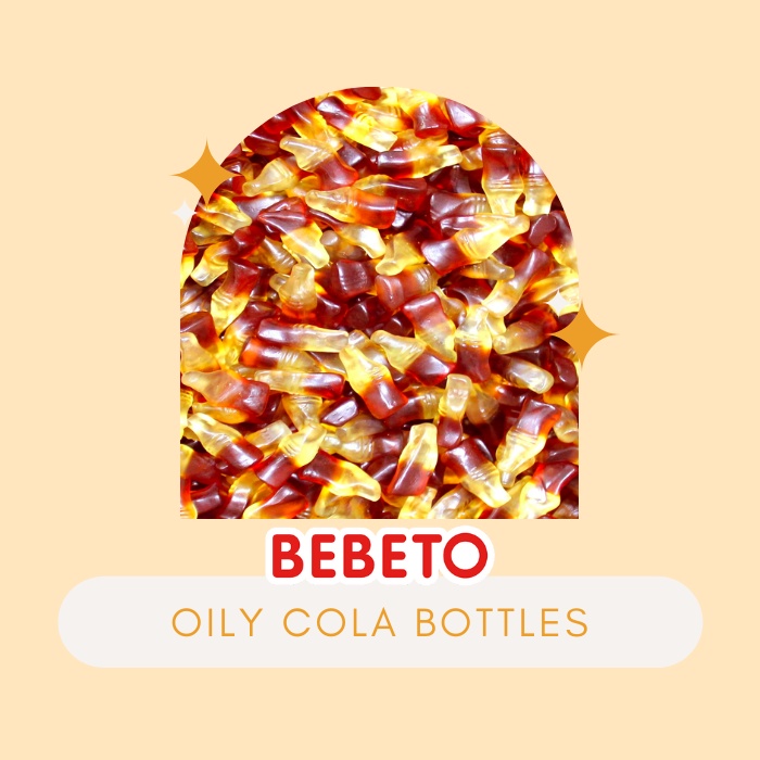 Bebeto Oily Cola Bottles 100g Repack Gummy Candy (HALAL) | Shopee Malaysia