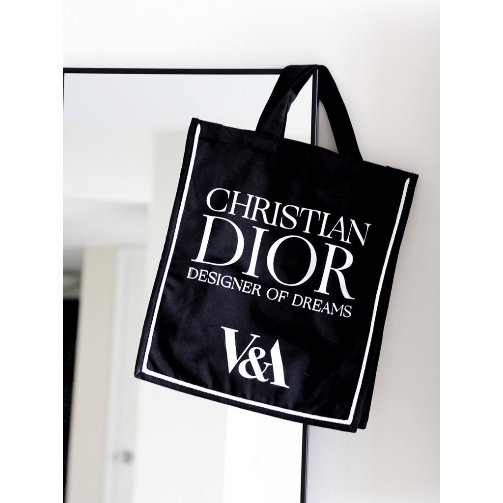 v&a dior sketch tote bag