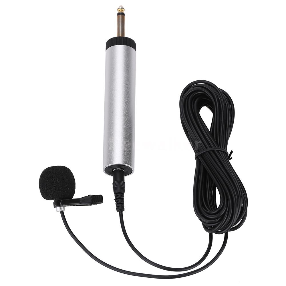 freewalker-Mini Portable Wired Electret Condenser Lapel Lavalier Clip-on Musical Instrument Mic Microphone for Guitar Sa