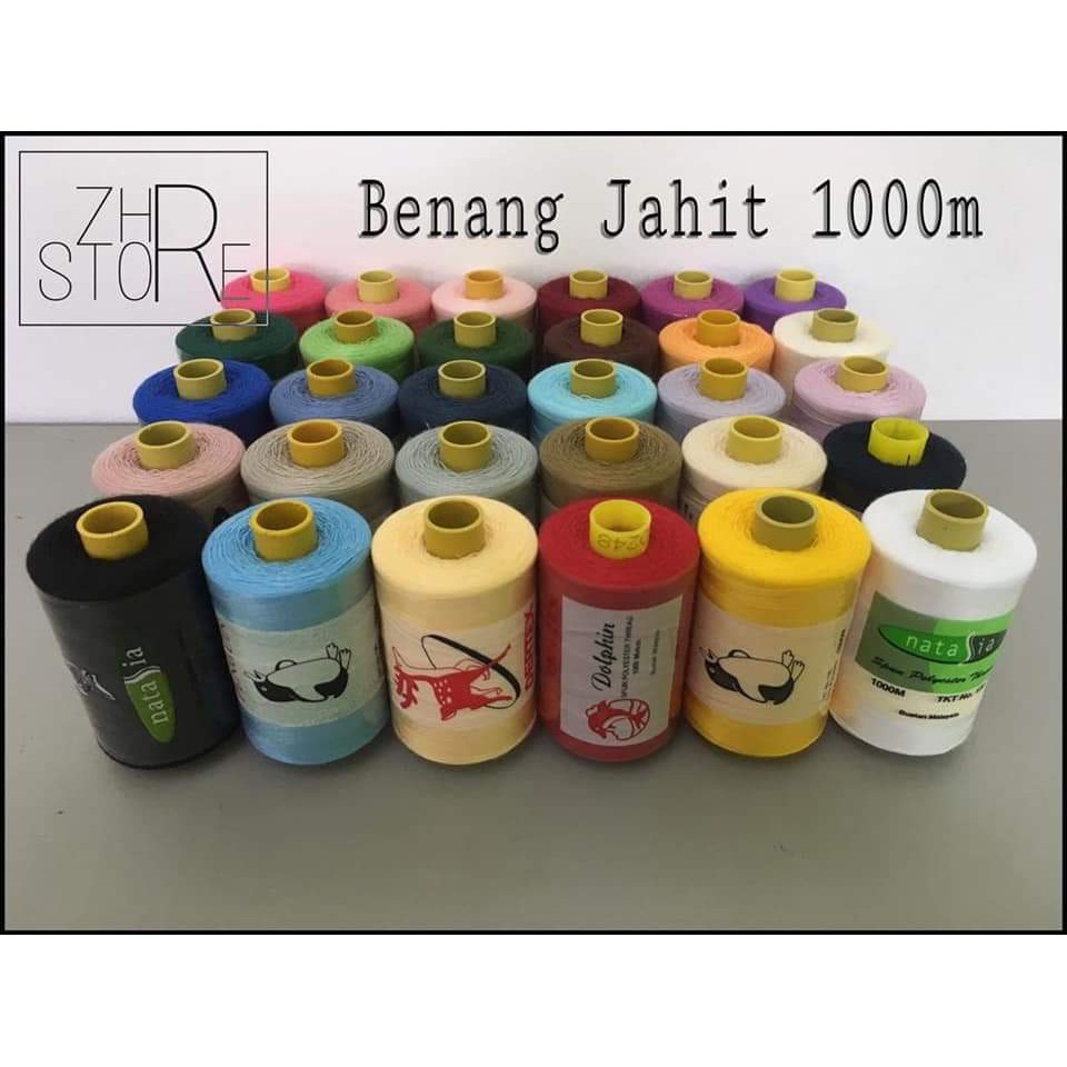 Benang Jahit Biasa 1000m /Sewing Thread 1000M  Shopee Malaysia