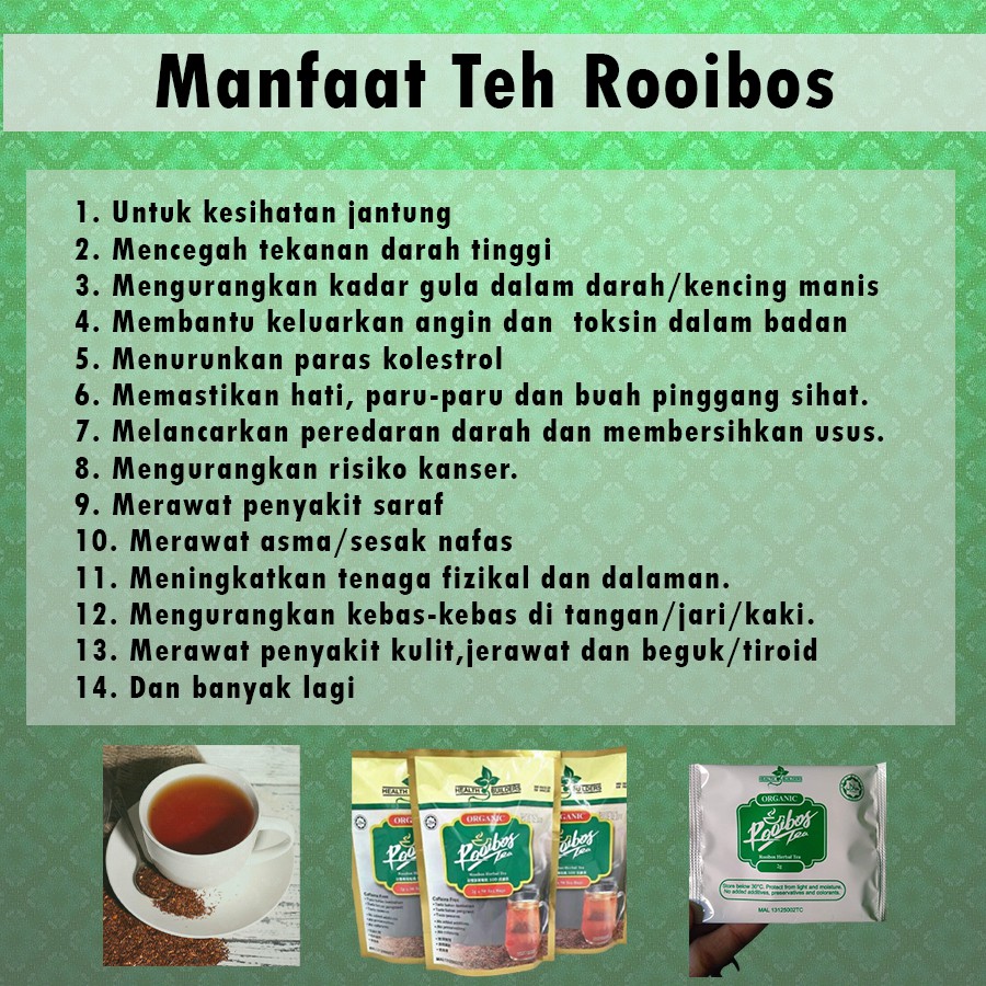 Readystock Teh Rooibos Organik 100 Original Shopee Malaysia