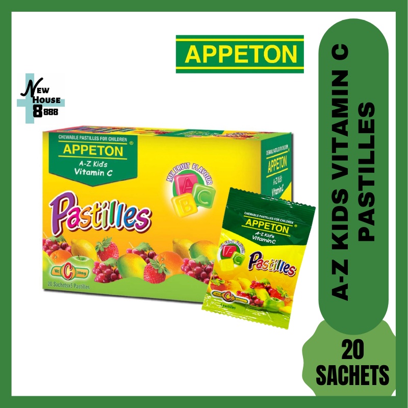 Appeton A-Z Kid's Vitamin C Pastilles (1Box - 20x5')EXP05/2024 | Shopee ...