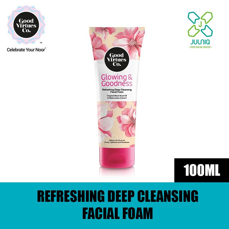 Good Virtues Co Gvc Refreshing Deep Cleansing Facial Foam 100ml Shopee Malaysia