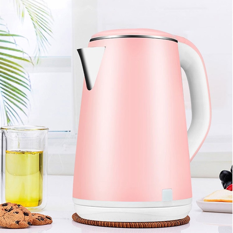 2.3L Electric Kettle Heater Kettle JUG KETTLE SUS304 FOOD GRADE STAINLESS STEEL Electric Water Jug Kettle (Stainless Steel) Cerek Elektrik (Blue)  Malaysia plug