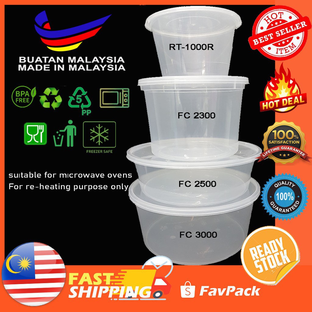 Bekas Rempah Bekas Plastik Plastik Transparent Bekas Plastik Plastik Transparent Fc 3000 Round Plastic Food Container B
