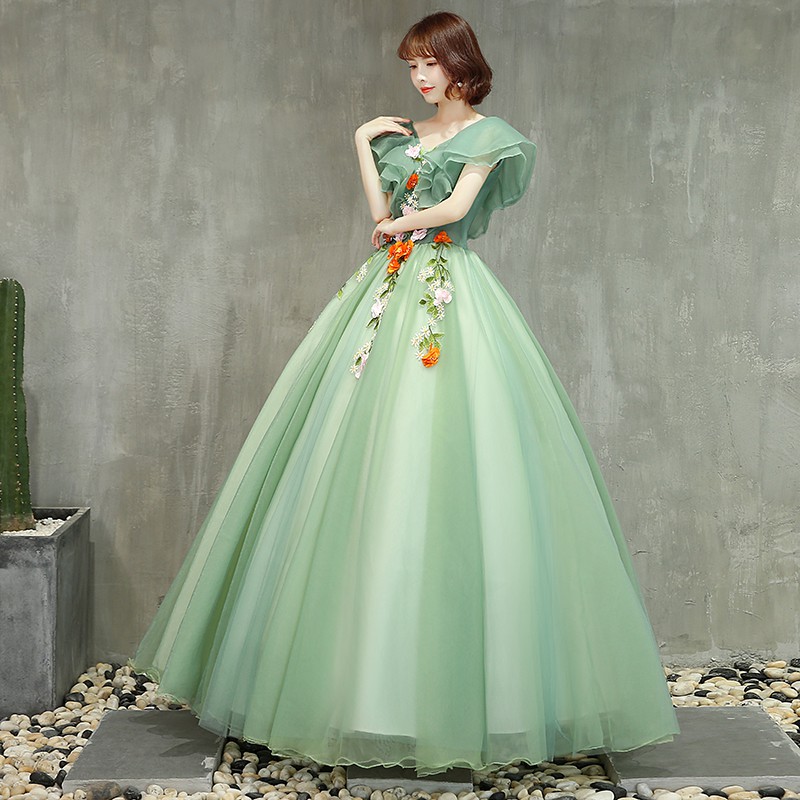 beautiful green gown