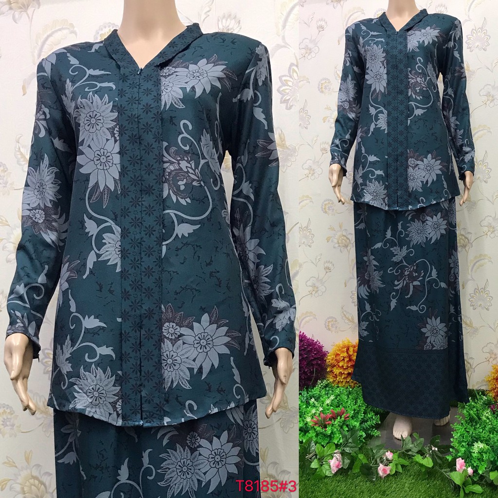 Nayla Z Baju  Kurung Kebaya Suit Flora Design  Long sleeve 