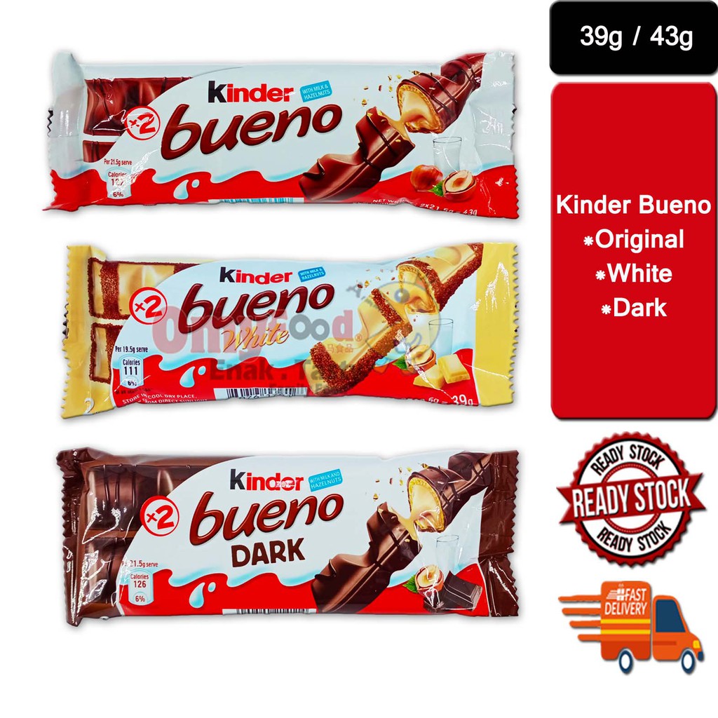 39g / 43g Kinder Bueno Original / White / Dark[OmyFood ...