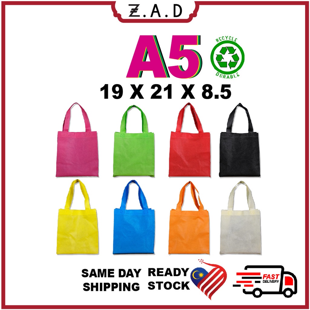 [READY STOCK] Non Woven Bag A5 Shopping Bag , Eco Friendly Reusable, Tote Bag