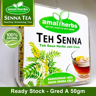 Teh Daun Senna Slimming Tea GRED A 50gm - Teh Kurus Bajet 