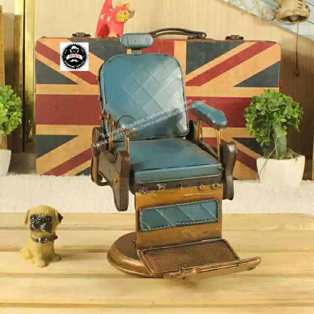 Kerusi mini perhiasan/Vintage retro mini barber chair decorative