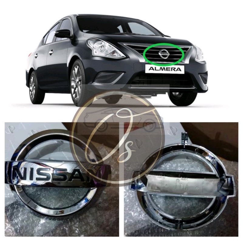 Nissan Almera Front Grille Logo Emblem 2012 2019 Shopee Malaysia