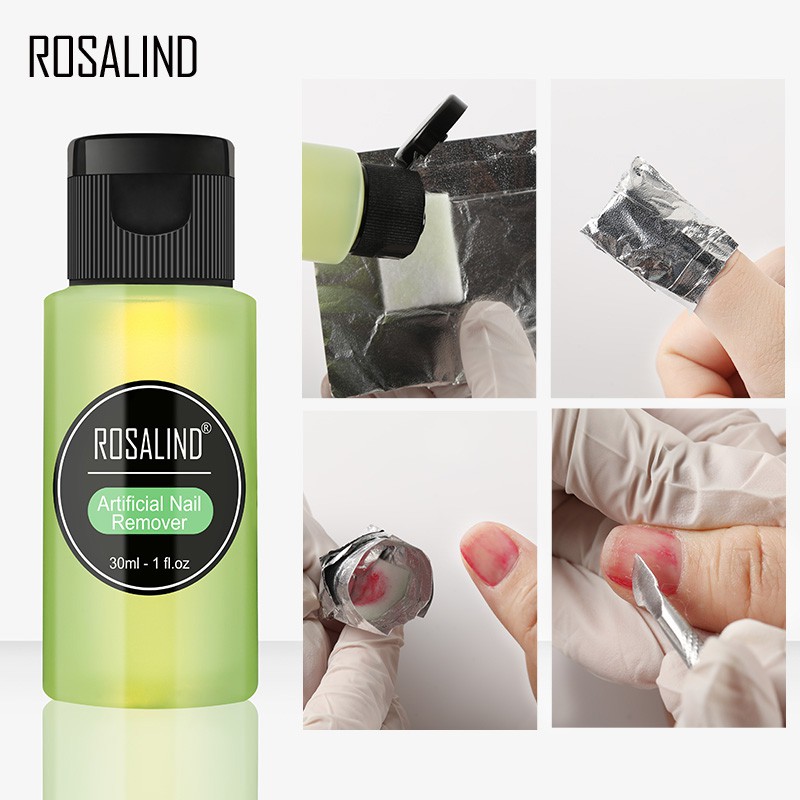 ROSALIND 30ml Removes Excess Gel Enhance Shine Sticky Remover Nail