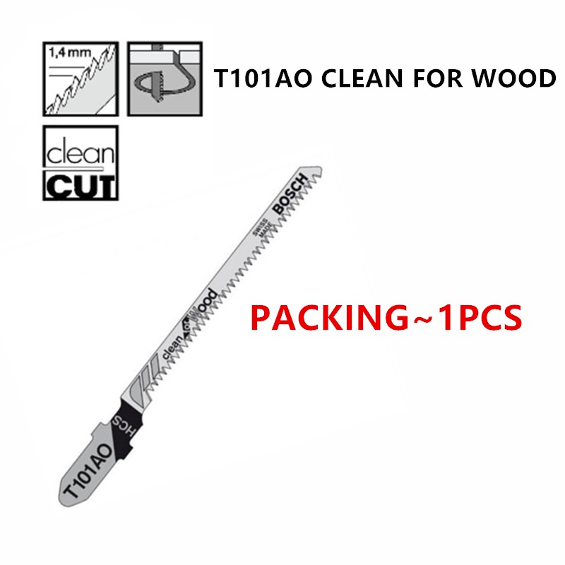 T101ao Hcs Bosch Jigsaw Blade Clean For Wood Potong Papan Cut 1 5