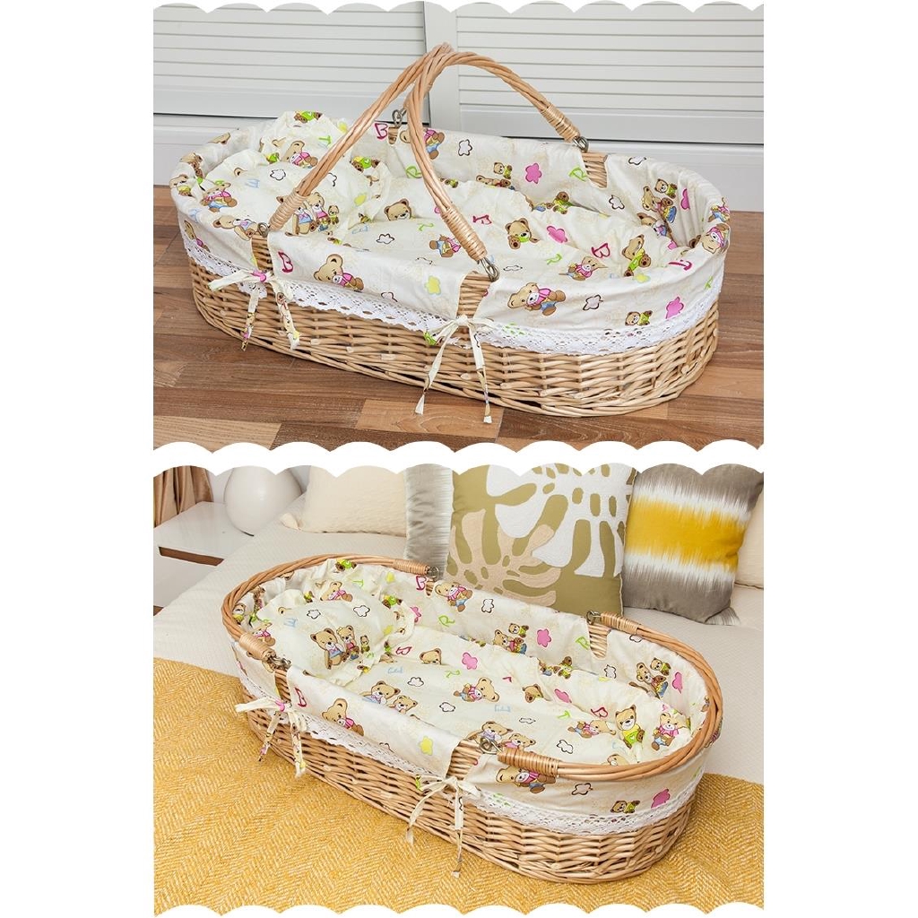 rattan baby basket