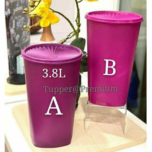 💝READY STOCK💝Tupperware deco canister tall 3.8L 1pc or 2pcs