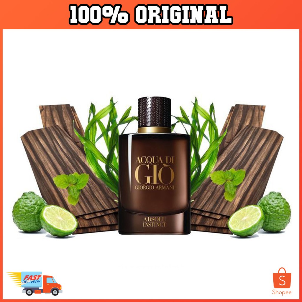 Authentic Giorgio Armani Acqua Di Gio Absolu Instinct Eau De Parfum Spray 4 2 Fl Oz 125ml For Men Tester Unit Shopee Malaysia