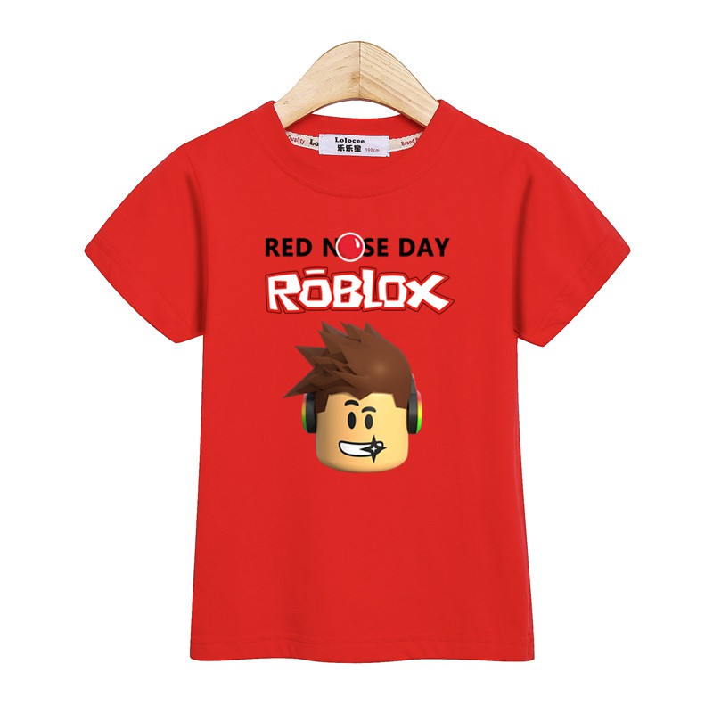 Summer Boy Roblox Clothes Baby Girl Short Sleeve Cartoon Tees Tops Kids T Shirt Shopee Malaysia - roblox girl shorts