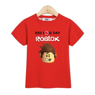 Kid Tops 3 14y Boys Shirt Roblox Tees Fashion Cotton Clothes Baby Boy T Shirt Shopee Malaysia - roblox christmas red nose day baby bodysuit by artistshot