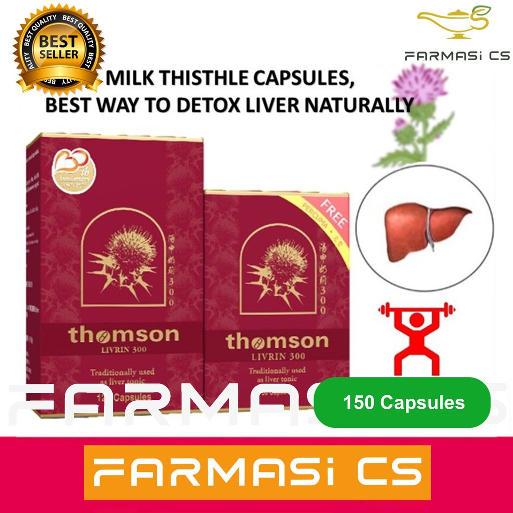 Thomson Livrin 300mg 120 + 30 Capsules EXP03/2025 [ 300, Liverin