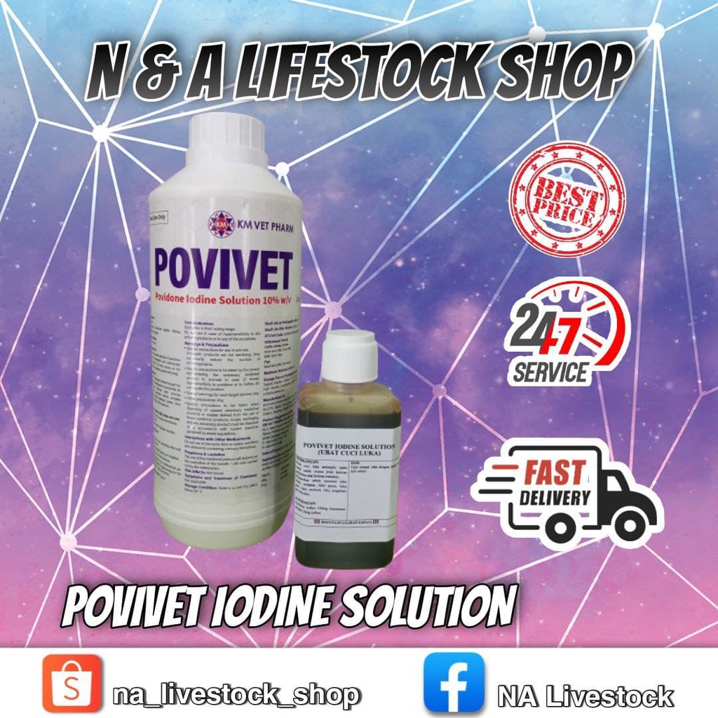 Povivet Iodine Solution 120ml (Ubat Cuci Luka) *Repack*  Shopee Malaysia