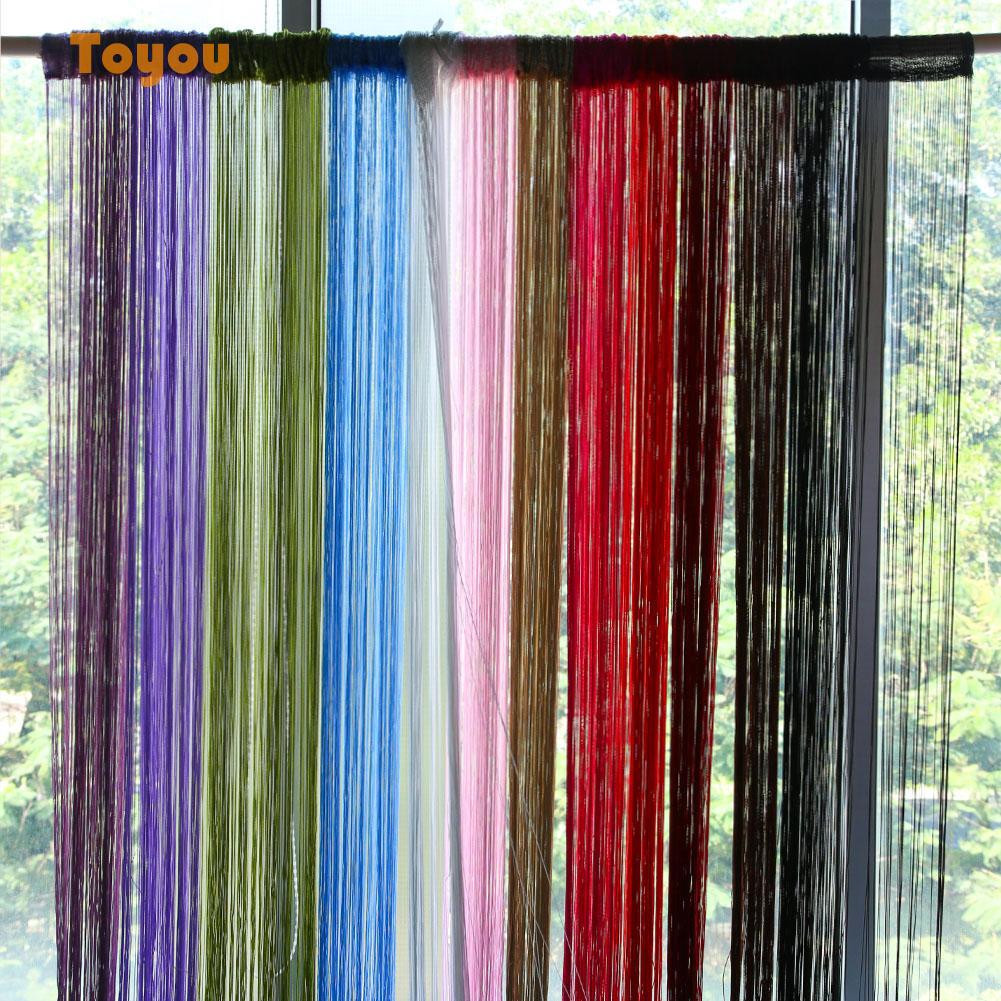 To 100x200 Door Window String Curtains Shopee Malaysia