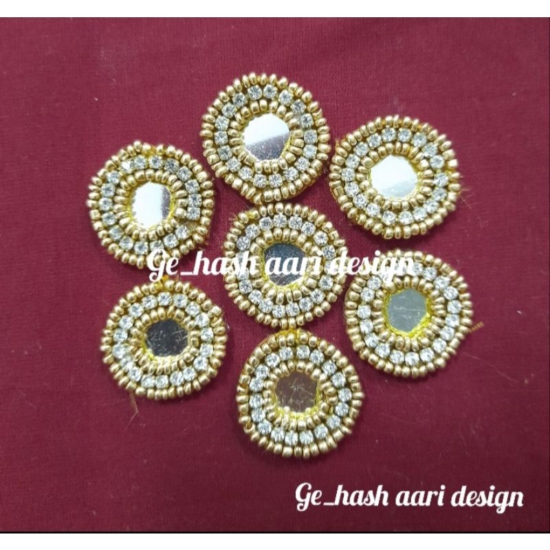 aari patches/customize/mirrow/saree blouse patches/lehenga patches/handmade/10 pcs