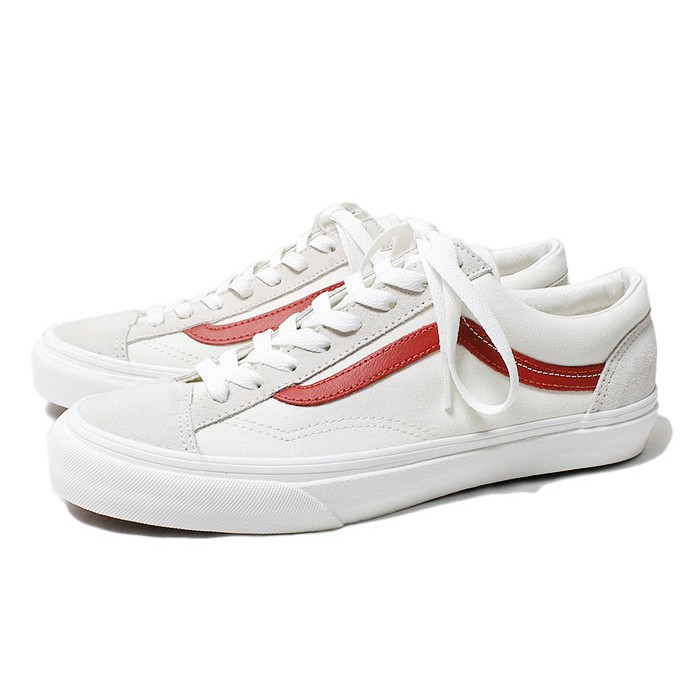 vans old skool marshmallow racing red